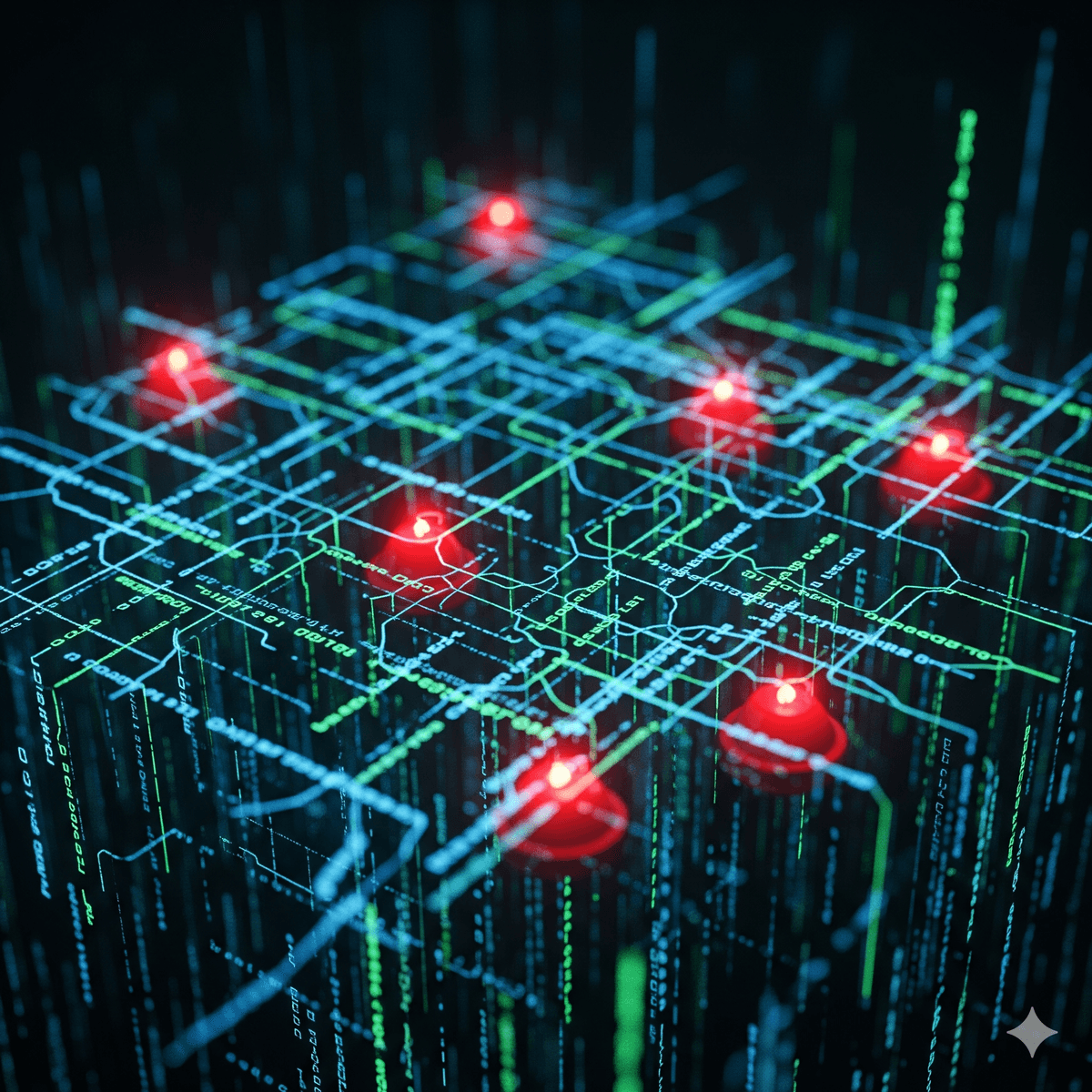 Okładka posta: Miny w kodzie źródłowym: AI, Open Source i odpowiedzialność za błędy.
